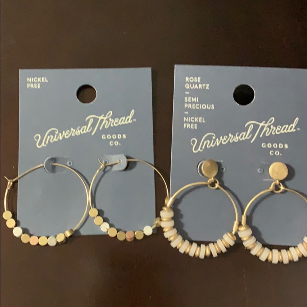 NWT Universal Thread nickel free hoop earrings